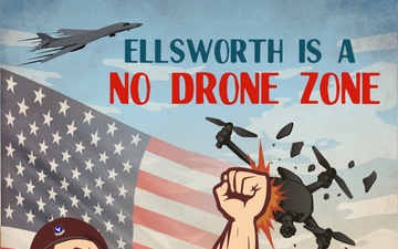 Ellsworth No Drone Zone Graphic Art