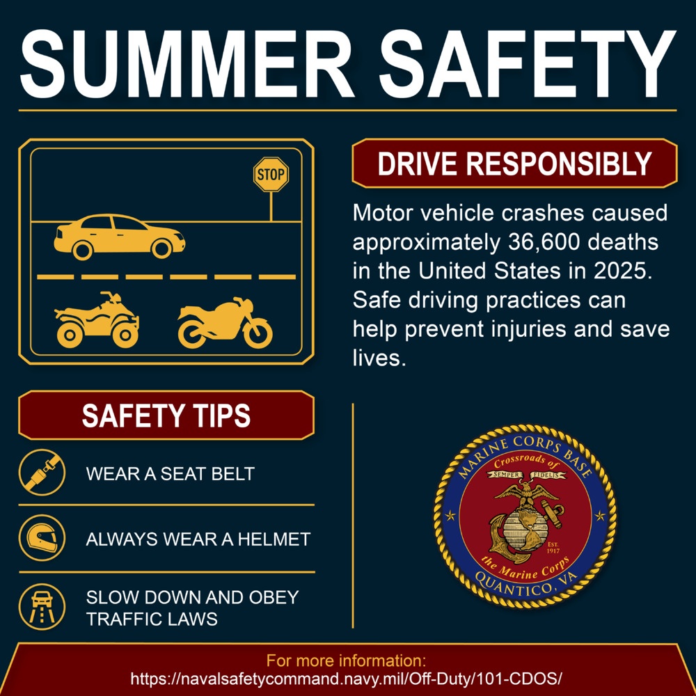 Driving Summer Safety Graphic