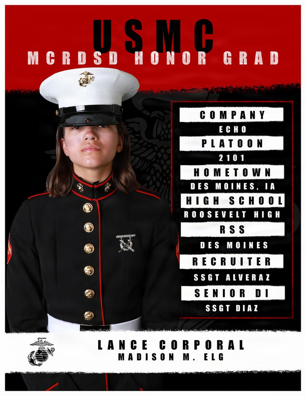 Echo Company Honor Graduate