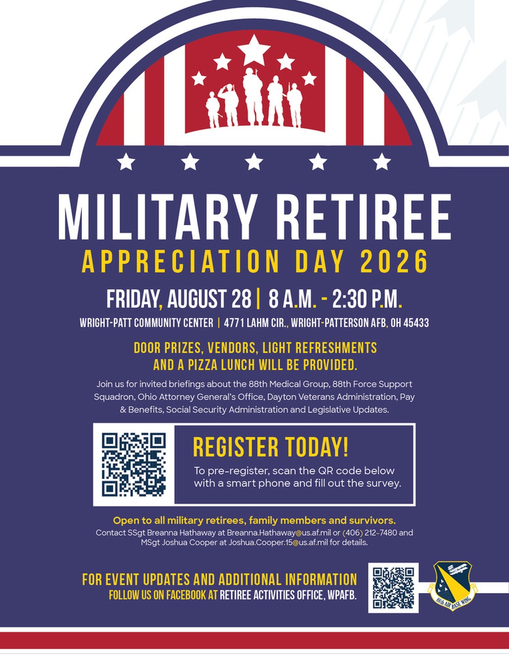 88th Air Base Wing to host Military Retiree Appreciation Day 2026