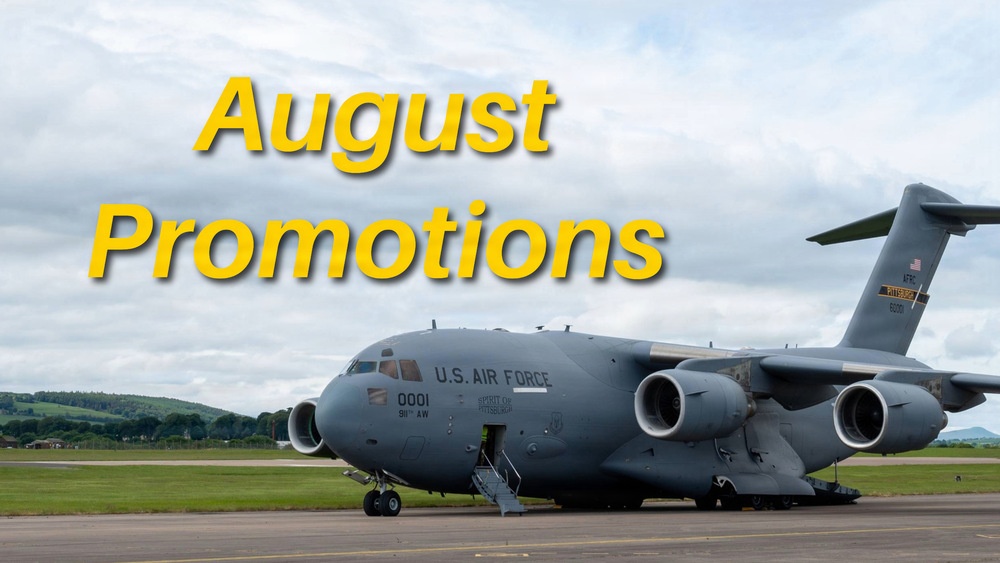 911th Airlift Wing August promotions