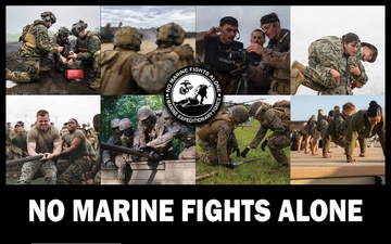 I MEF No Marine Fights Alone Poster