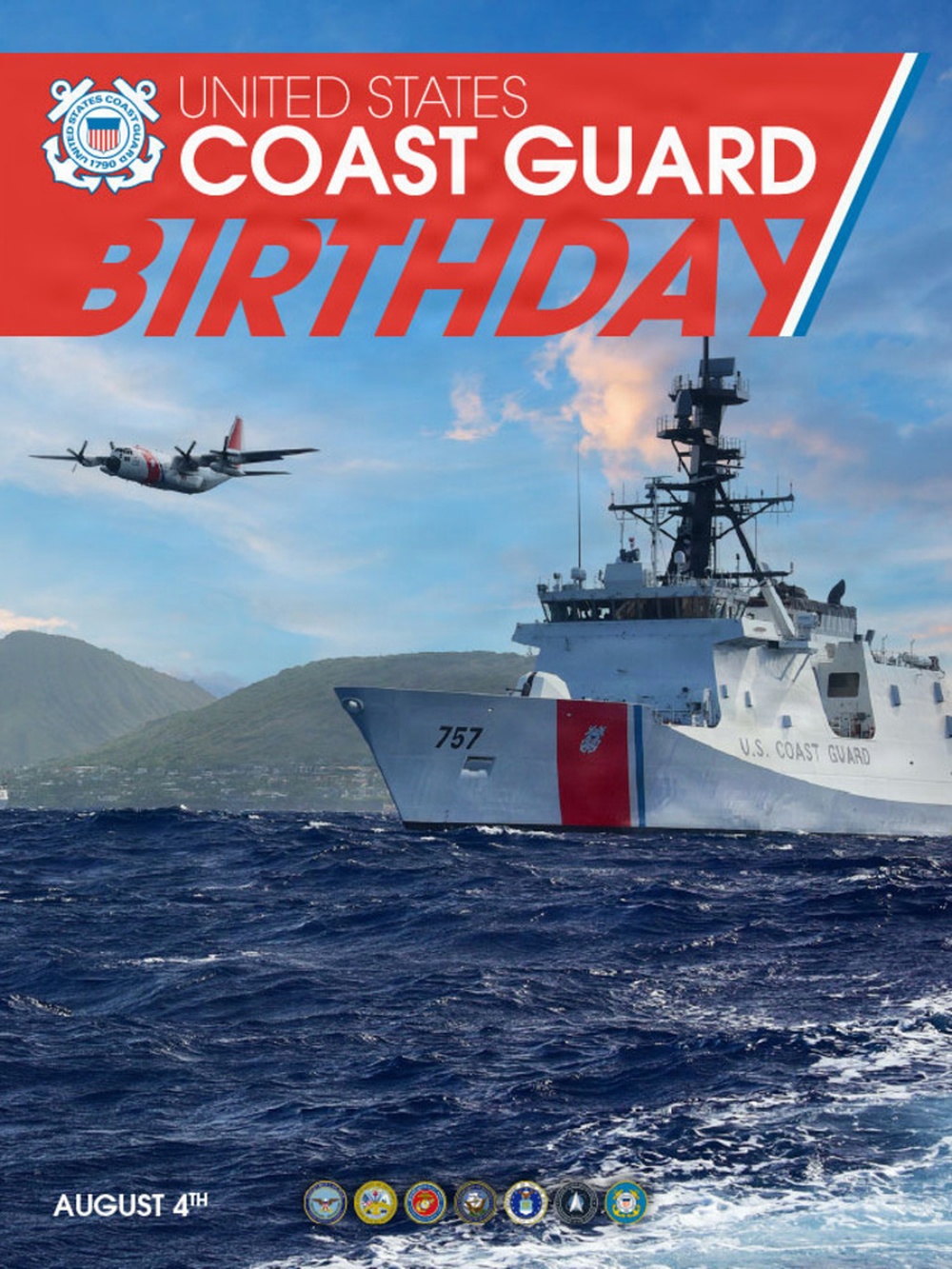 USCG Birthday Poster