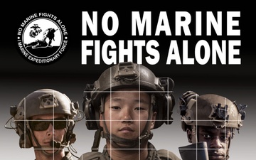 I MEF No Marine Fights Alone Poster