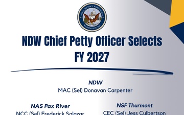 NDW FY-27 Chief Petty Officers Selects