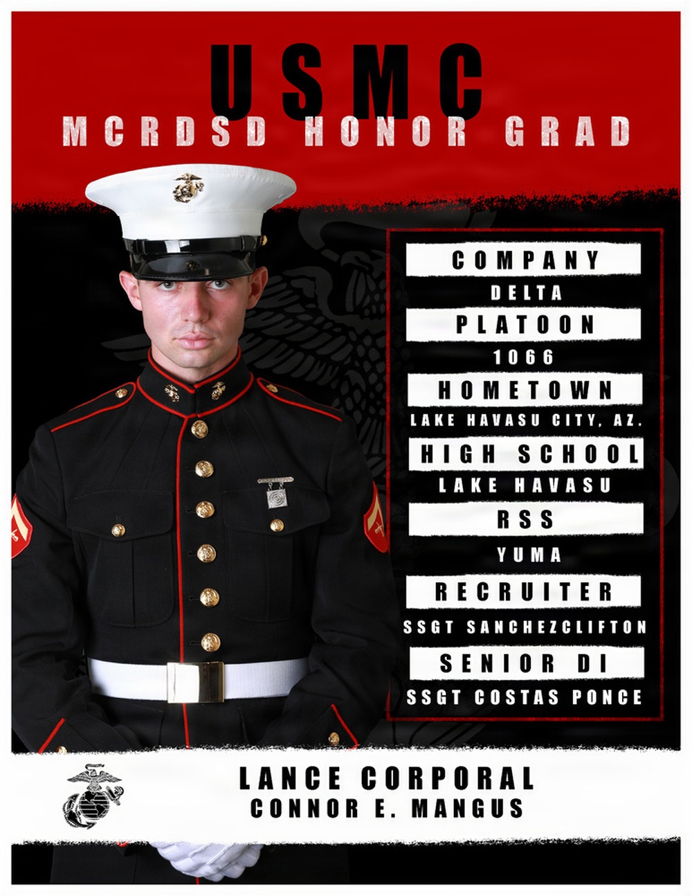 Delta Company Honor Graduate