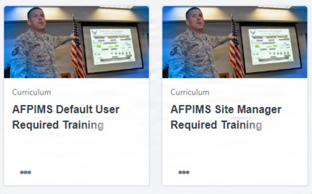 AFPIMS Required Training