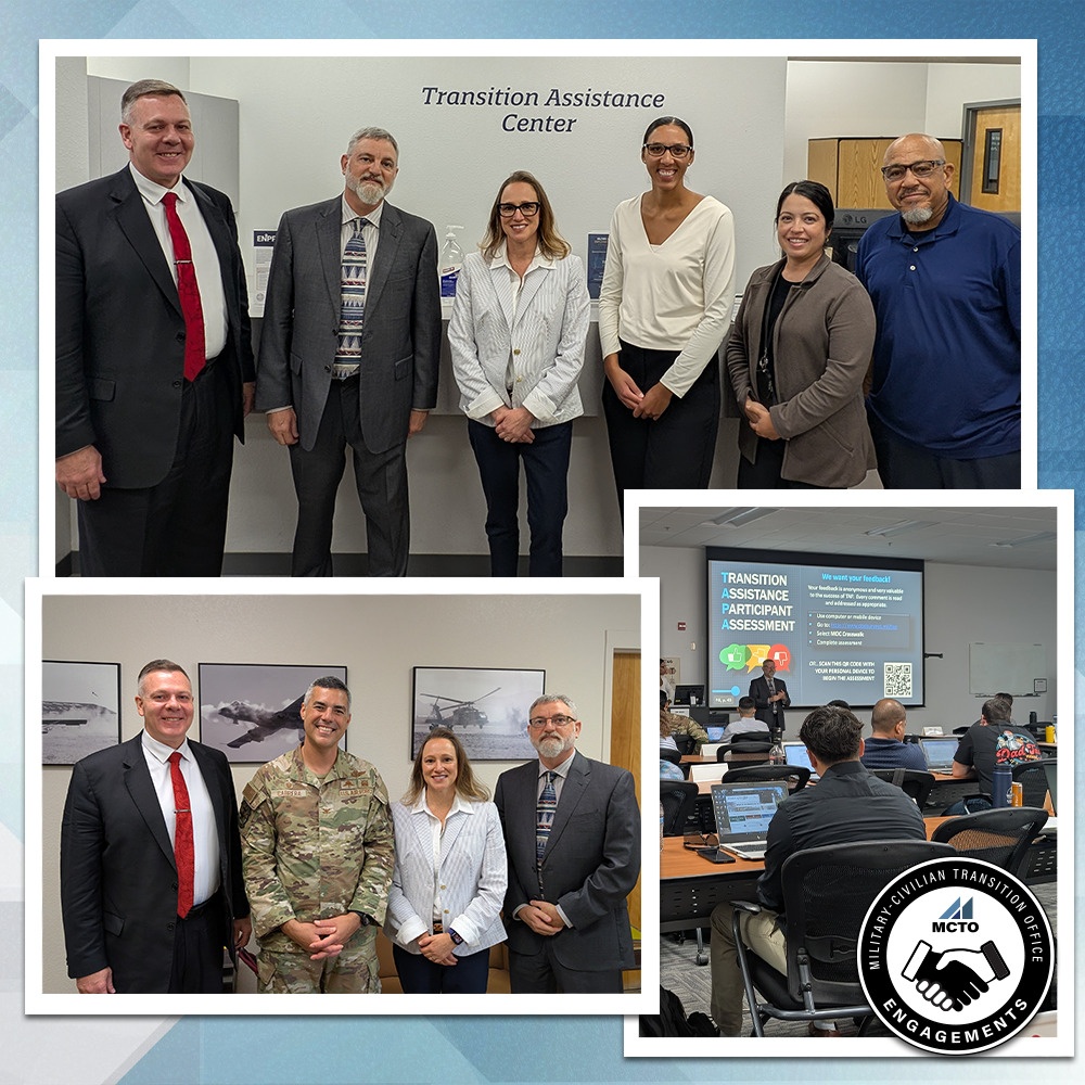 DoW’s DSSC and MCTO leaders visit Davis-Monthan Air Force Base to discuss transition support, SkillBridge and education pathways