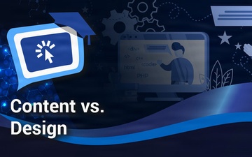 Content vs Design graphic