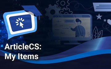 ArticleCS:  My Items Webinar Thumbnail