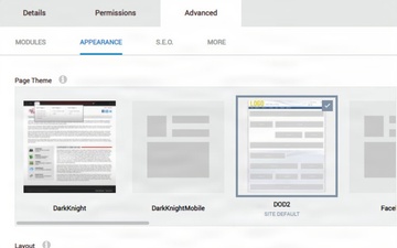 DOD Panes and Layouts