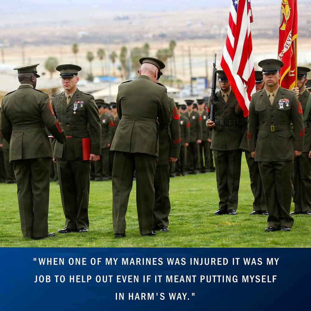 U.S. Marines with 1st MARDIV highlight unwavering selflessness