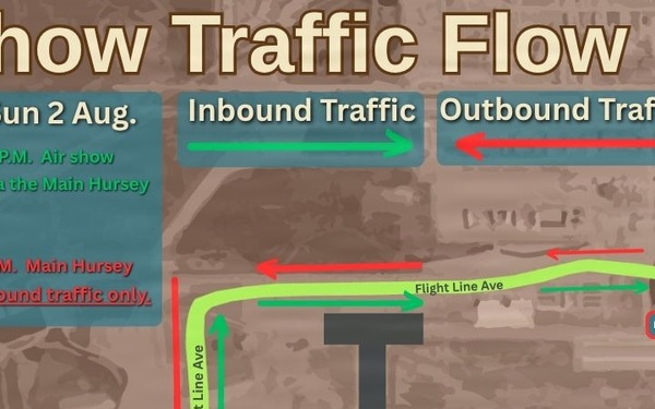2026 Arctic Lightning Air Show Traffic Flow