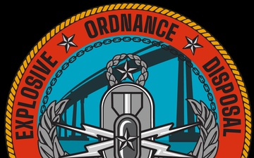 The official command logo of Explosive Ordnance Disposal Mobile Unit (EODMU) 9