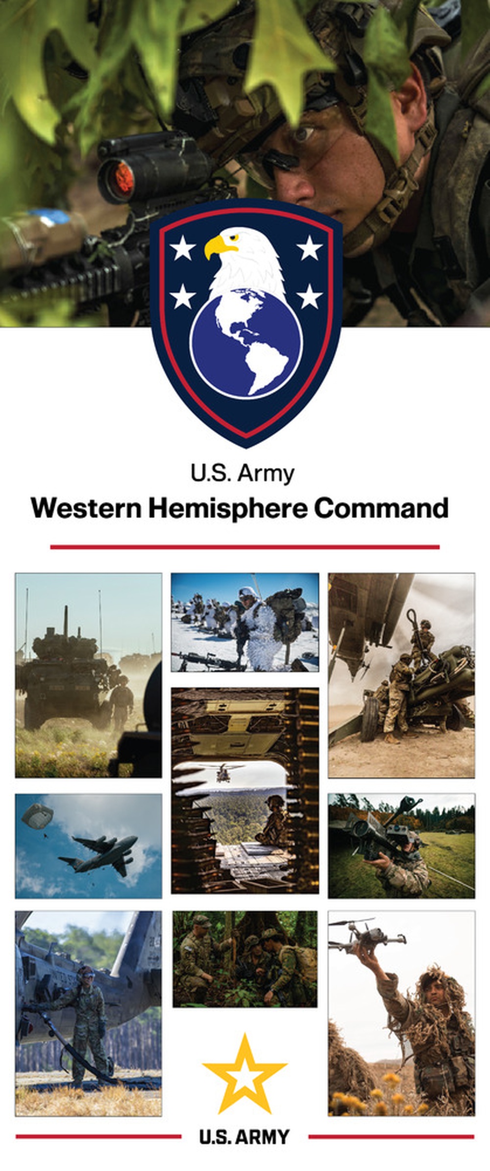 U.S. Army Western Hemisphere Command Retractable Banner Graphics