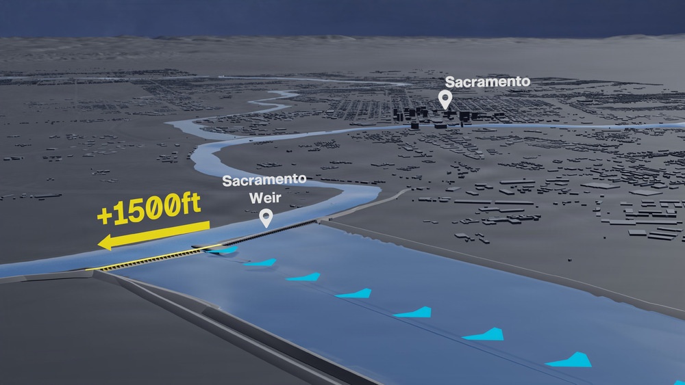 Sacramento Weir Widening 3D Visualization