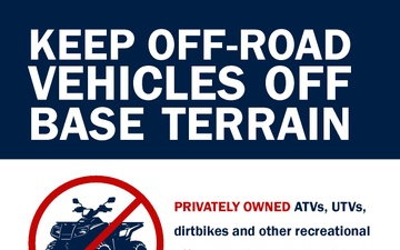 Little Rock AFB graphic reinforces off-road vehicle restrictions