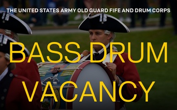 Bass Drum Musician Vacancy 2026