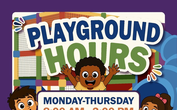 Little Rock AFB indoor playground operating hours
