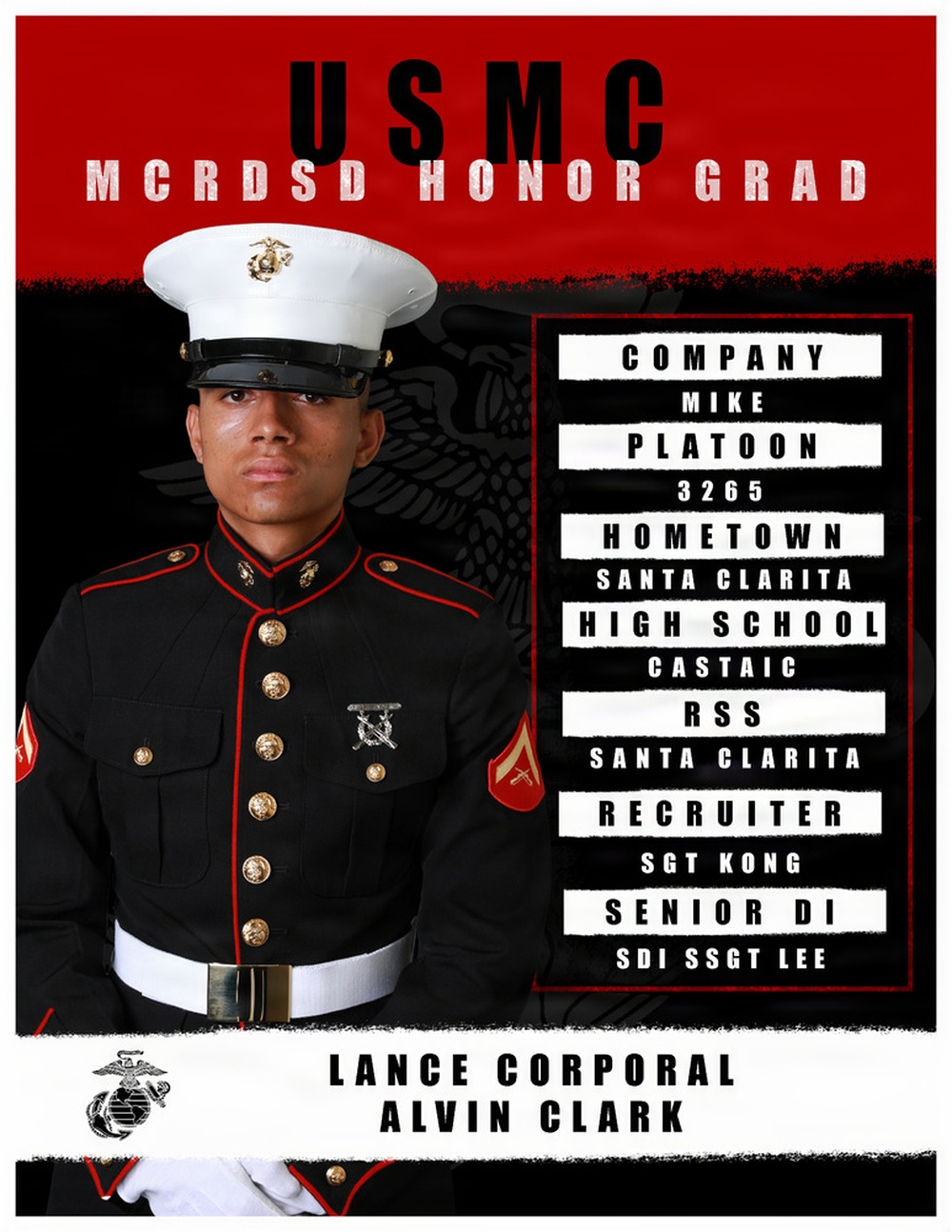 Mike Company Honor Graduate