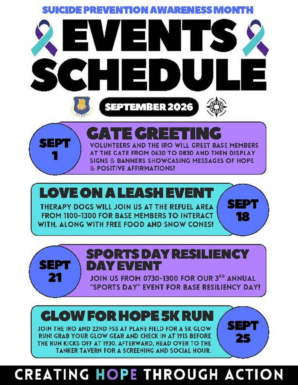 Connecting the community: McConnell prepares for suicide prevention awareness month
