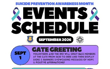 Connecting the community: McConnell prepares for suicide prevention awareness month