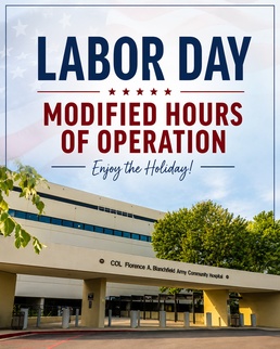 Labor Day Modified Hours of Operation