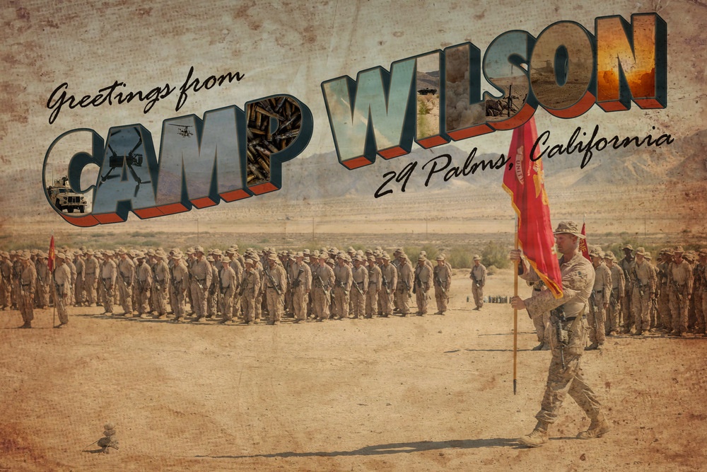 Greetings from Camp Wilson Postcard Graphic