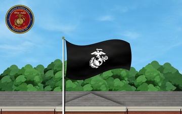 MCB Quantico Flag Conditions | Black Flag Graphic