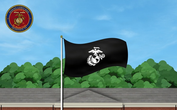 MCB Quantico Flag Conditions | Black Flag Graphic