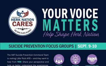 Little Rock AFB seeks community input during suicide prevention focus groups