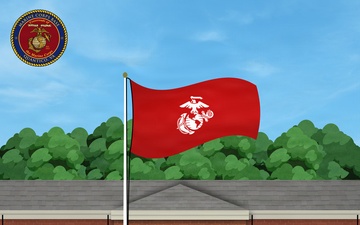 MCB Quantico Flag Conditions | Red Flag Graphic