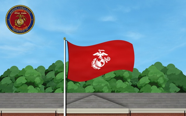 MCB Quantico Flag Conditions | Red Flag Graphic