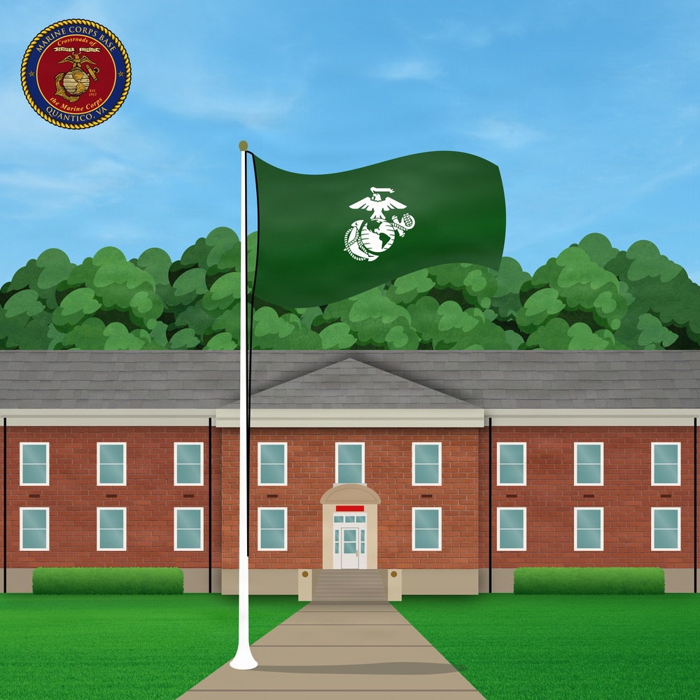 MCB Quantico Flag Conditions | Green Flag Graphic