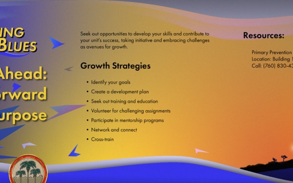 Combating the Blues: A Look Ahead: Moving Forward with Purpose