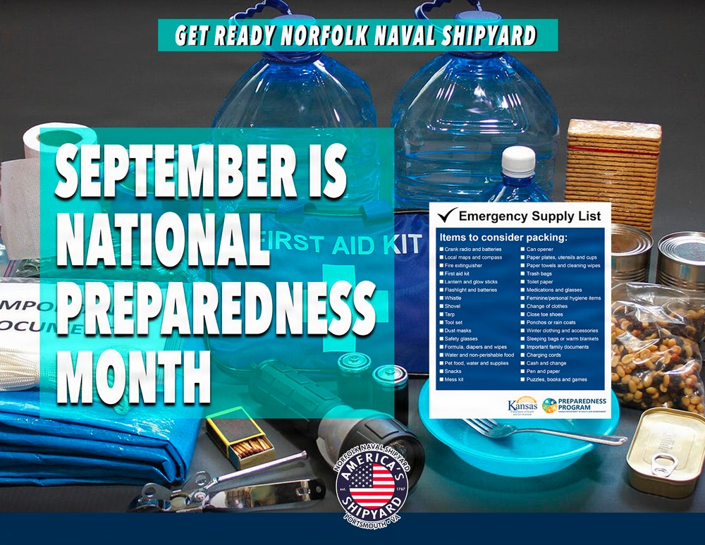 Norfolk Naval Shipyard Recognizes National Preparedness Month