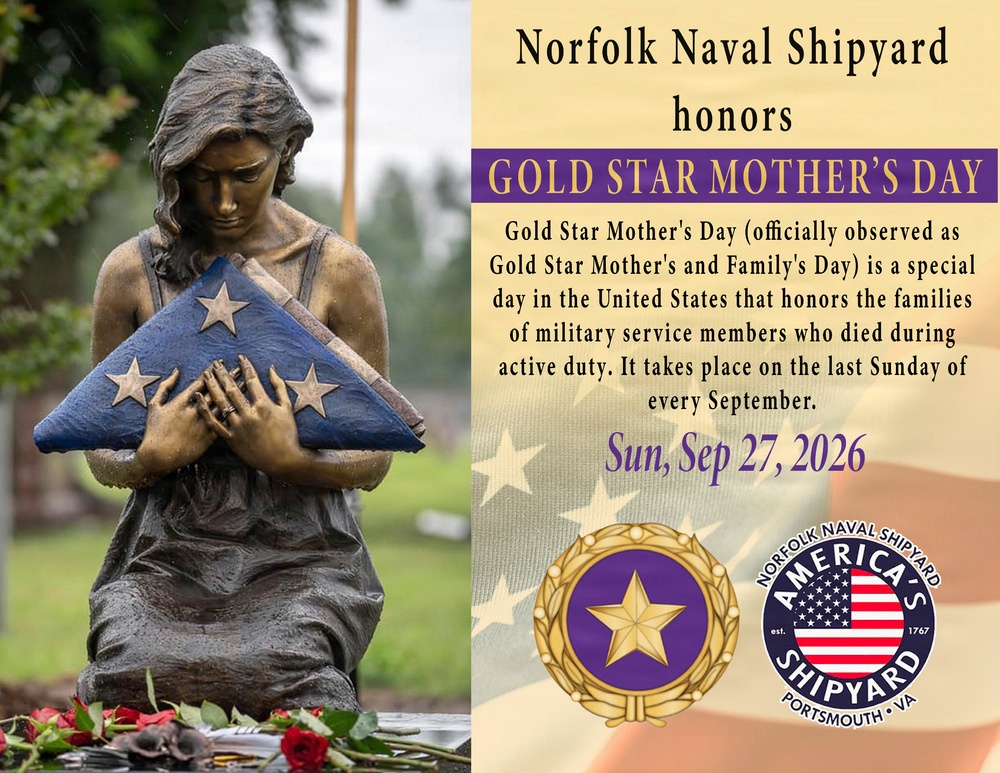 Norfolk Naval Shipyard Honors Gold Star Mother's Day
