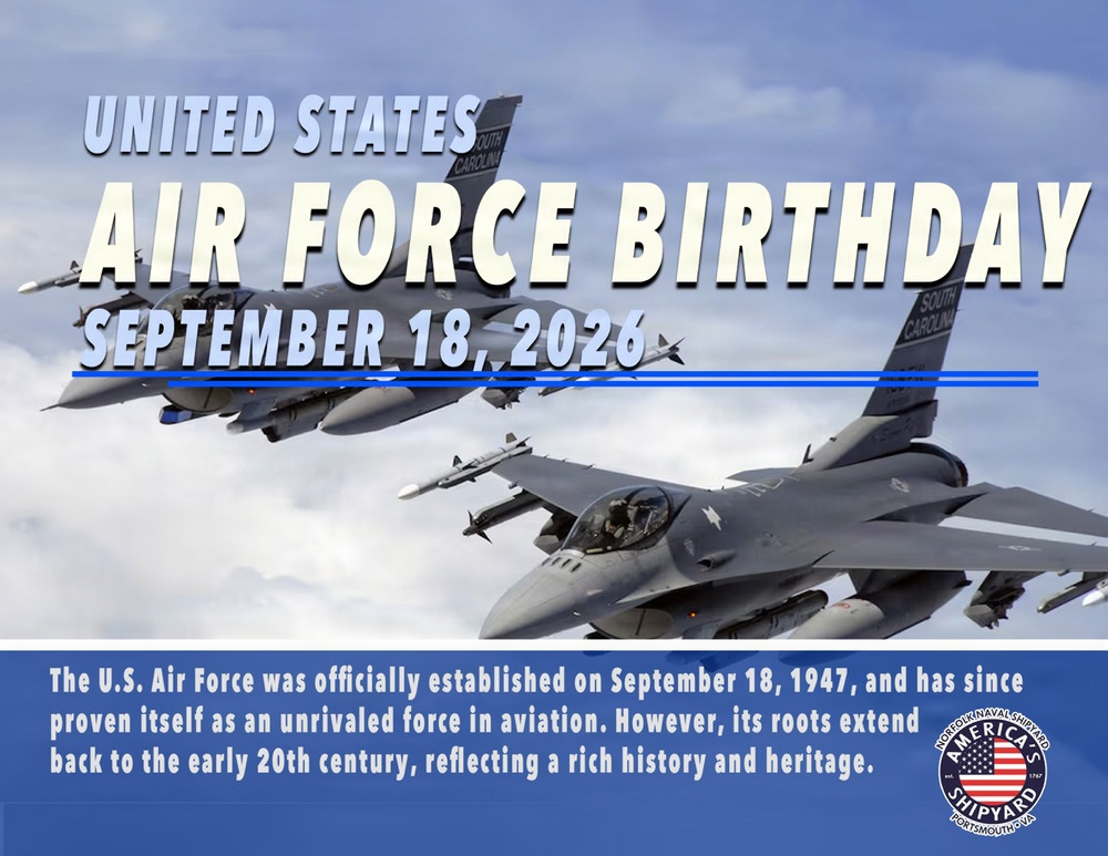 Norfolk Naval Shipyard Celebrates U.S. Air Force Birthday