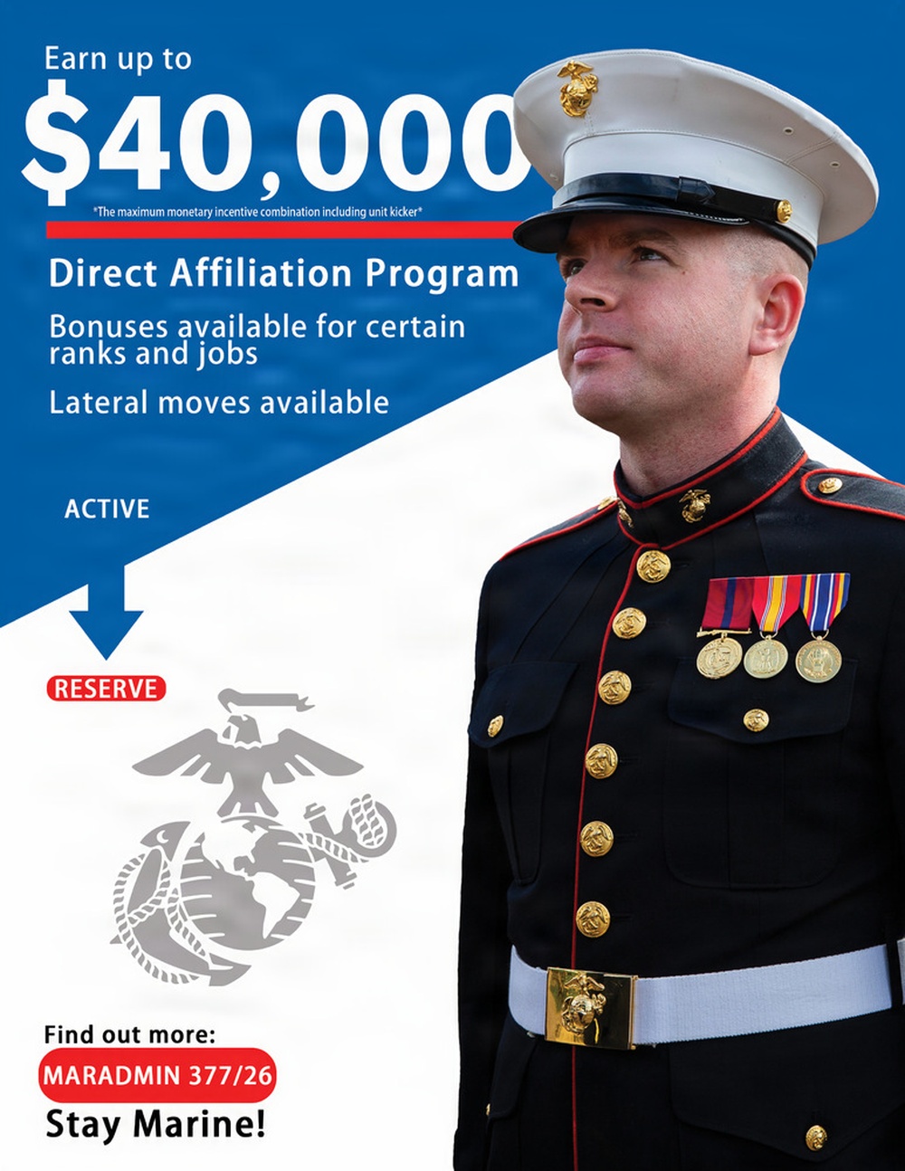 Direct Affiliation Program MARADMIN 377/26 Updated Graphic