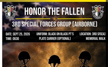 3rd SFG(A) Memorial PT Flyer