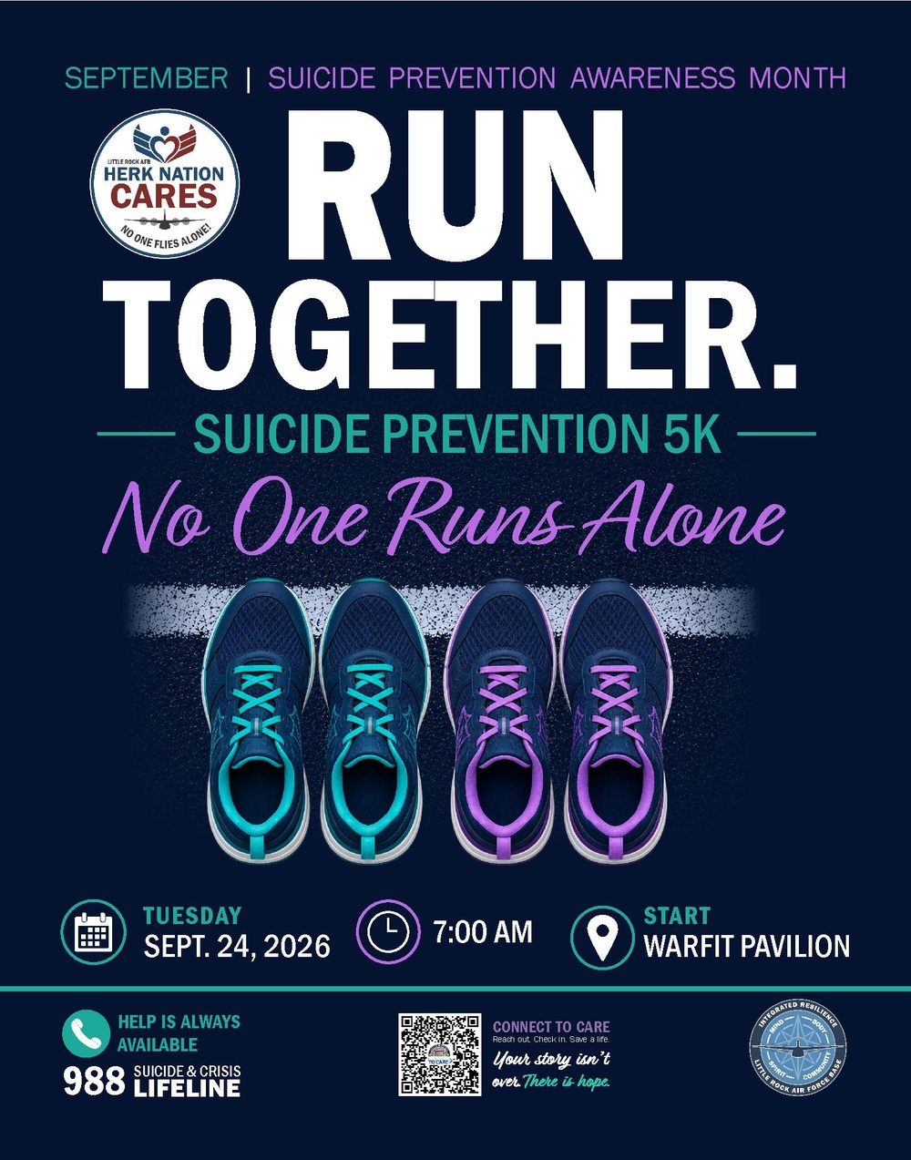 Little Rock AFB promotes connection through Suicide Prevention 5K