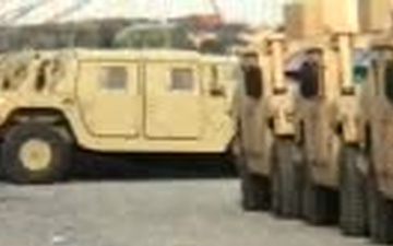 Up-Armored Humvees Ready for Iraq