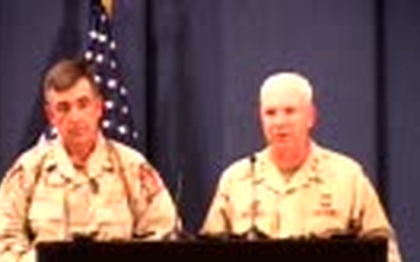 MG Chiarelli and MG Webster Press Conference