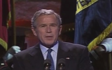 President Bush Salutes Troops