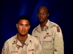 Interview with SGT Timmons and SPC Faaaliga/KTUU part 1