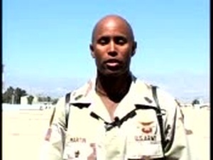Greetings from 1st Sgt.  Martin