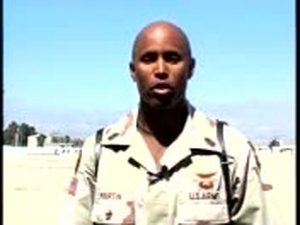Greetings from 1st Sgt.  Martin