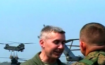 Marine Commander Assesses Damage