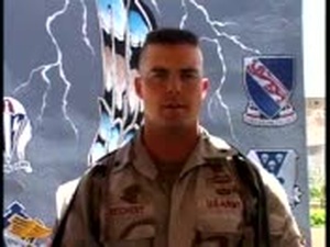 Greeting from Spc. Reichert