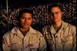 Spc. Banuelos and Senior Airman Dungca